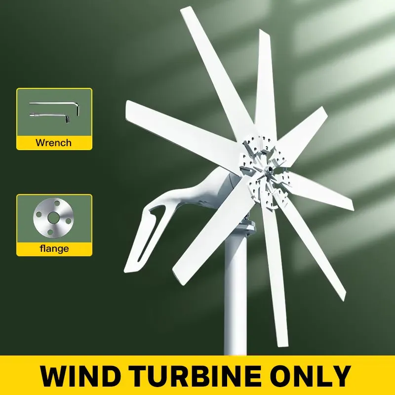 1000W Wind Power Turbines Generator 12V 24V Windmill Generator for Boat with MPPT Controller Low Noise Low Wind Speed Start