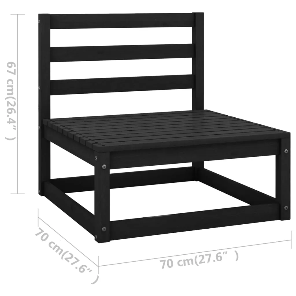 14 Piece Garden Lounge Set Solid Pinewood
