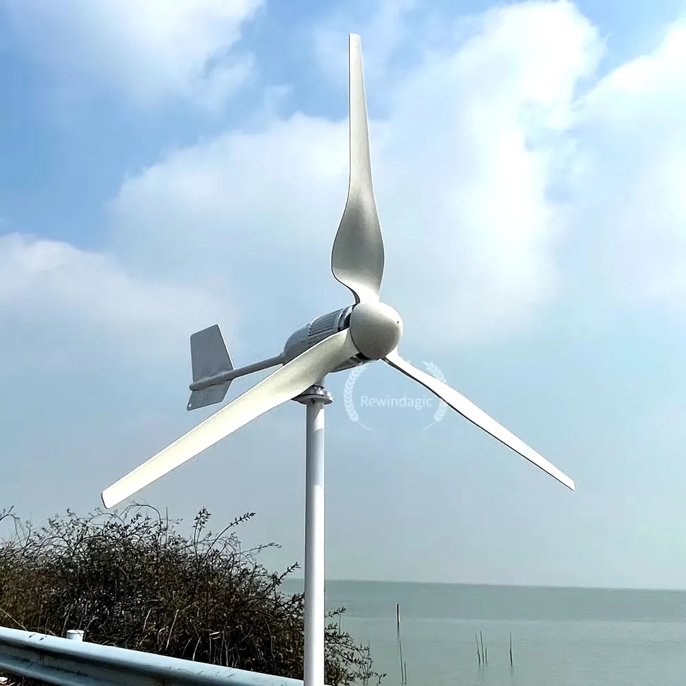 20000W Windmill Turbine 12V 24V 48V Generators Low Start Speed Free Alternative Energy 3Blades with Wind MPPT Hybrid Controller