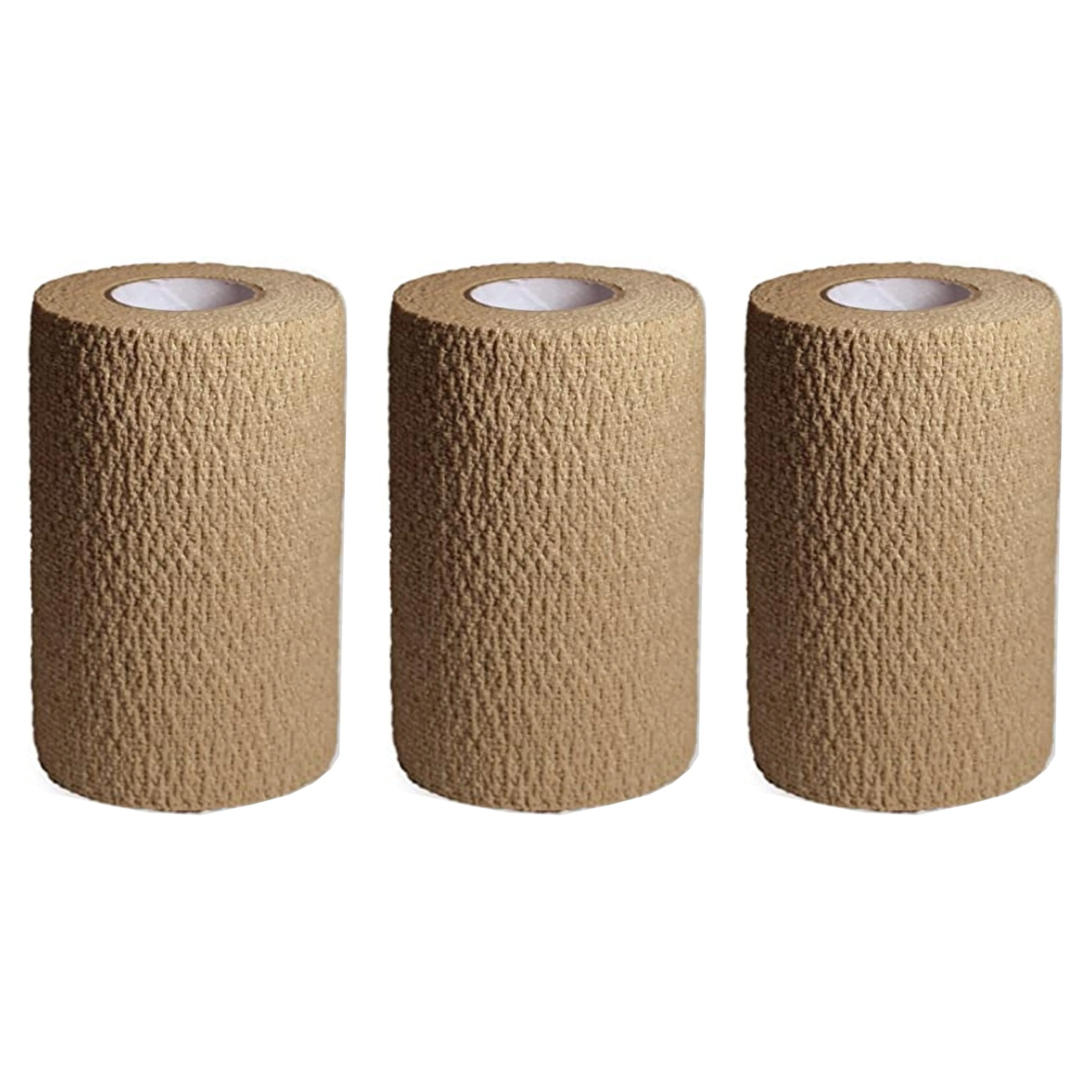 3 Pc Cohesive Bandage Self Adhesive Wrap Elastic First Aid Medical Support Tape