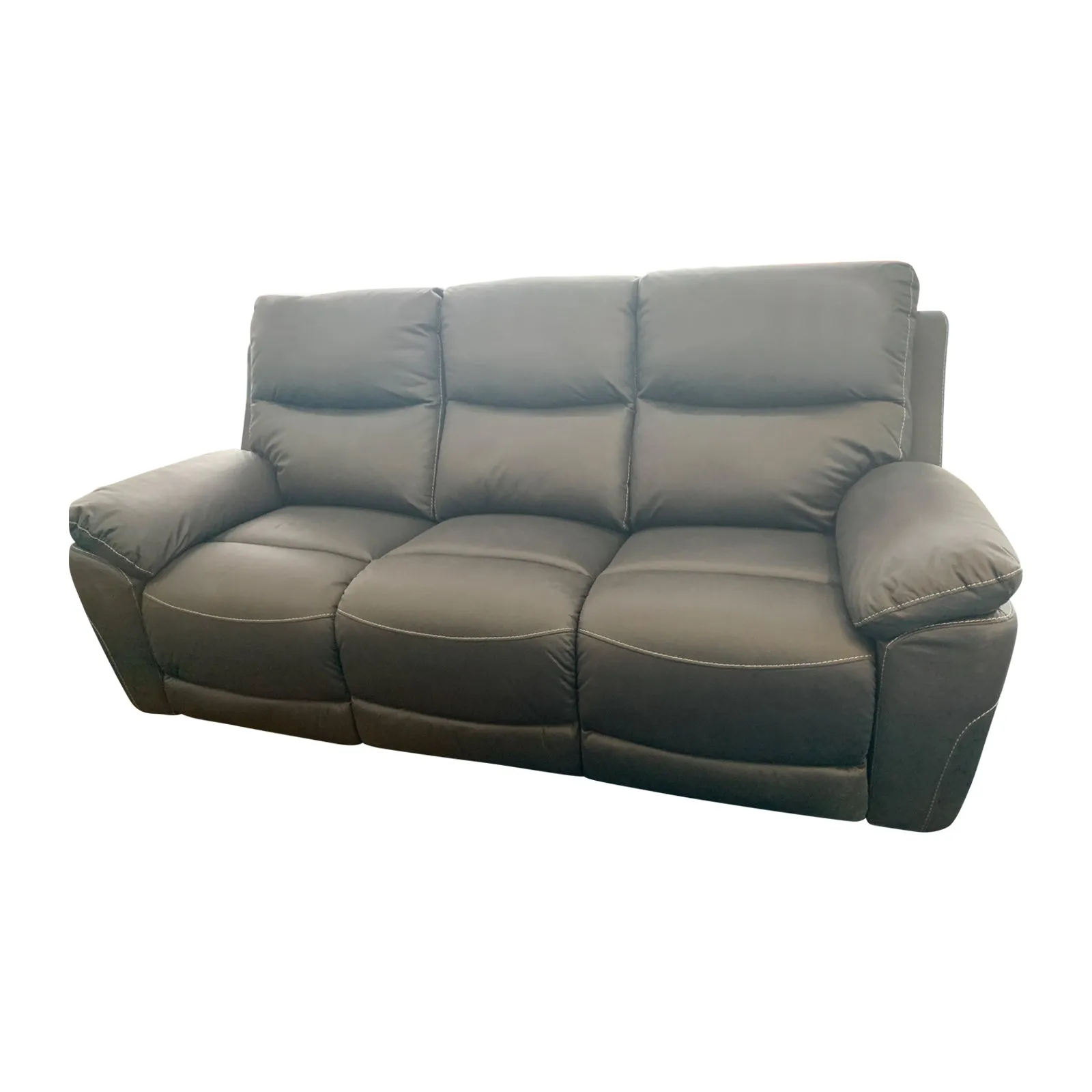 3R Finest Fabric Electric Recliner - Charcoal, Multi-Position, Ultra Cushioned, USB Outlets