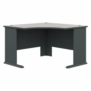 48" Sturdy Corner Desk in Slate and Warm White