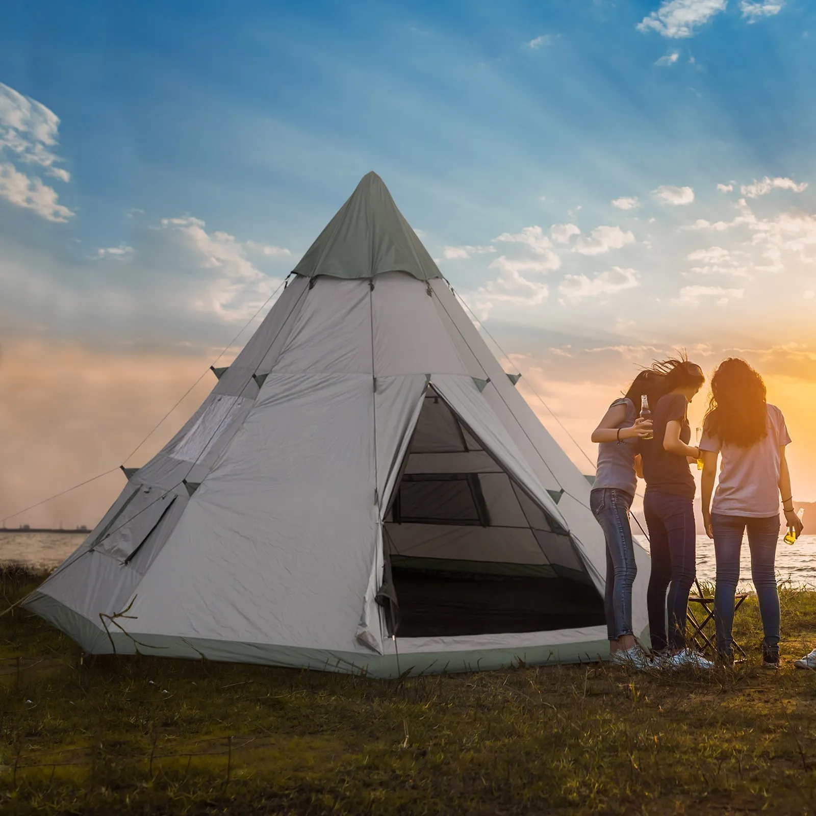 6 Men Tipi Tent