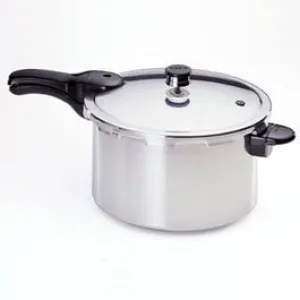 Aluminum Pressure Cooker With Recipe Book, 8-Qt.