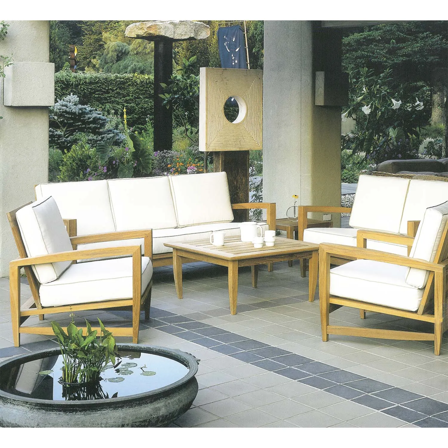 Amalfi Deep Seating Lounge Chair with Cushion Set