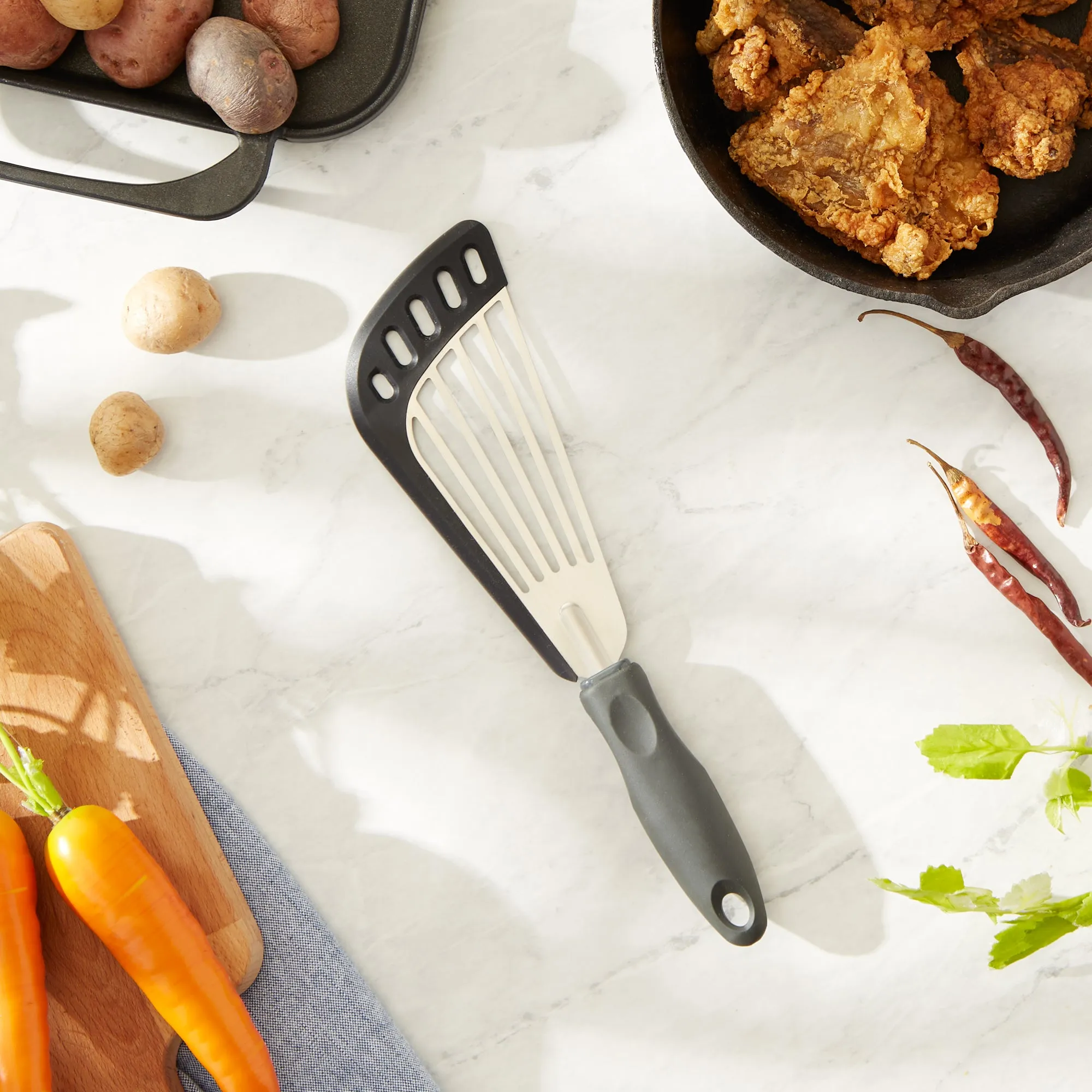 Angled Slotted Spatula