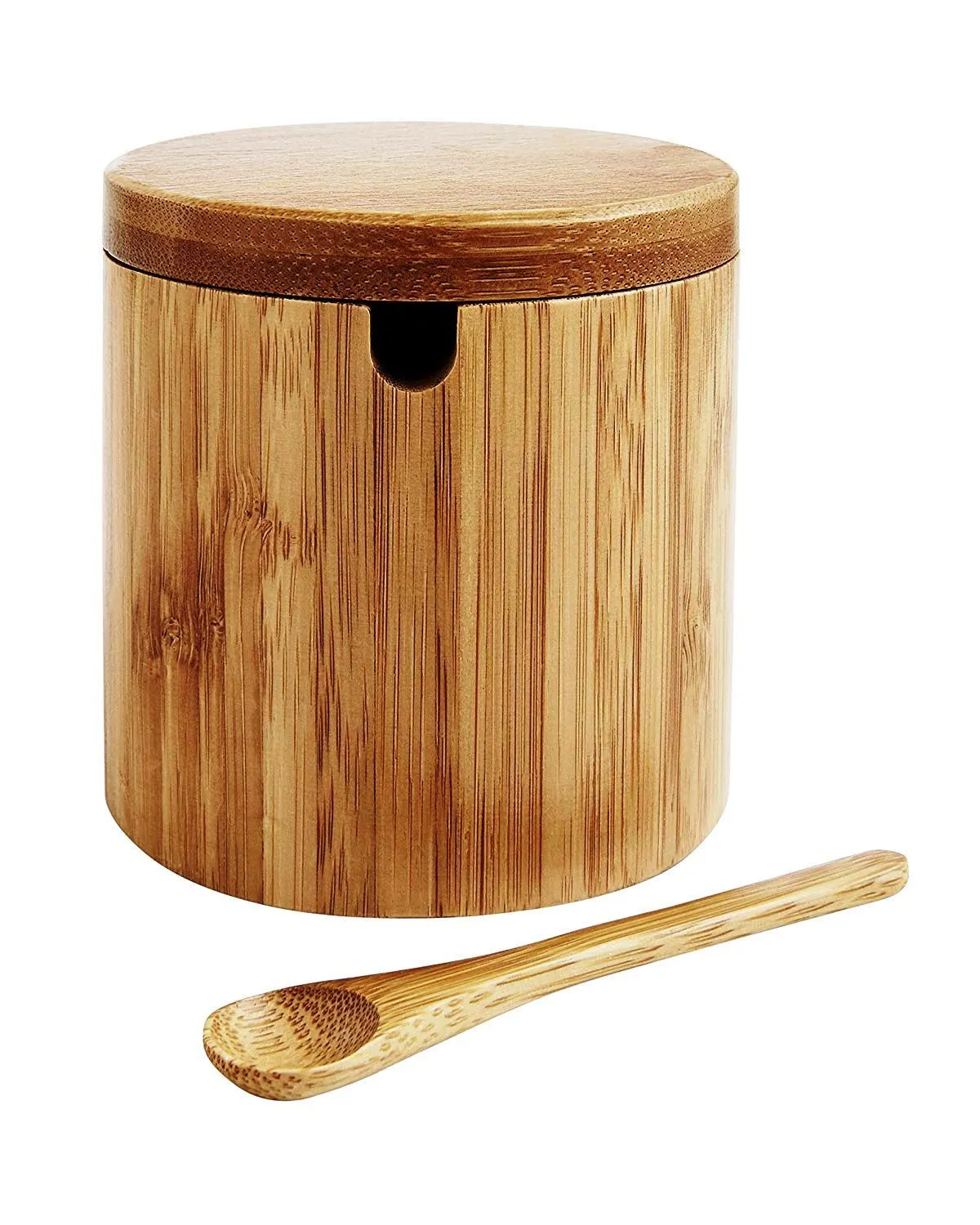 Asian Kitchen Salt Box W/Spoon