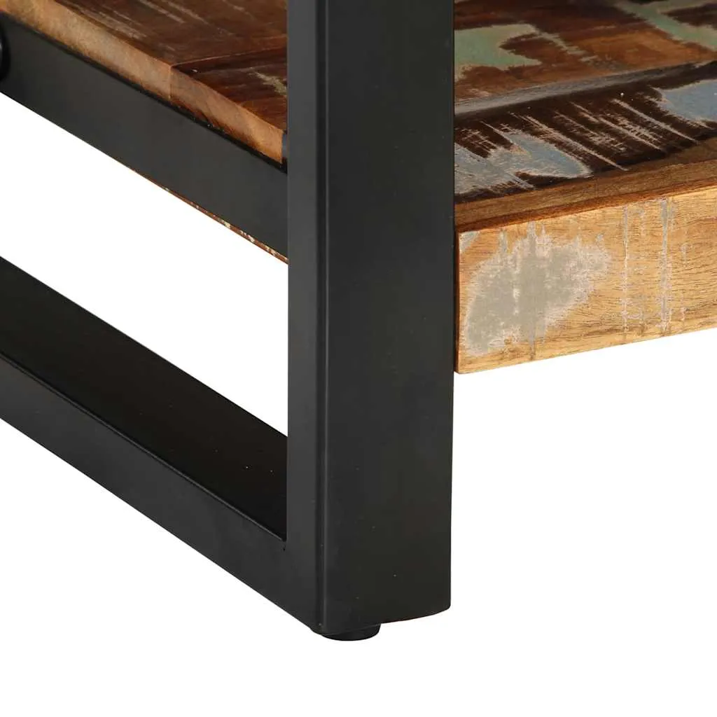 Bedside Cabinet Multicolour 35x34x45 cm Solid Wood Reclaimed