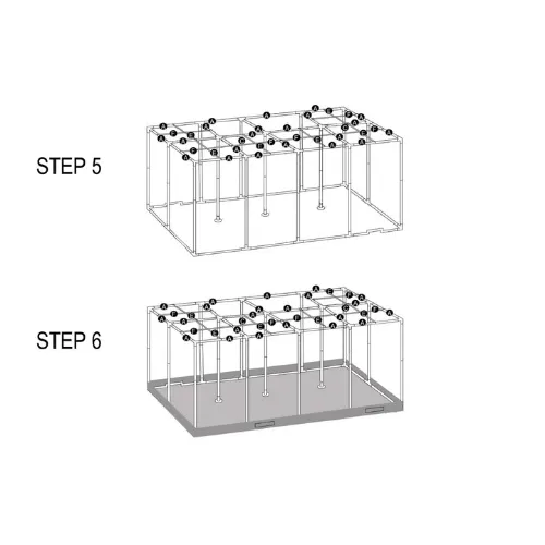 BudBox Pro Titan 6 Silver 600x300x220cm (20'x10'x7'4")