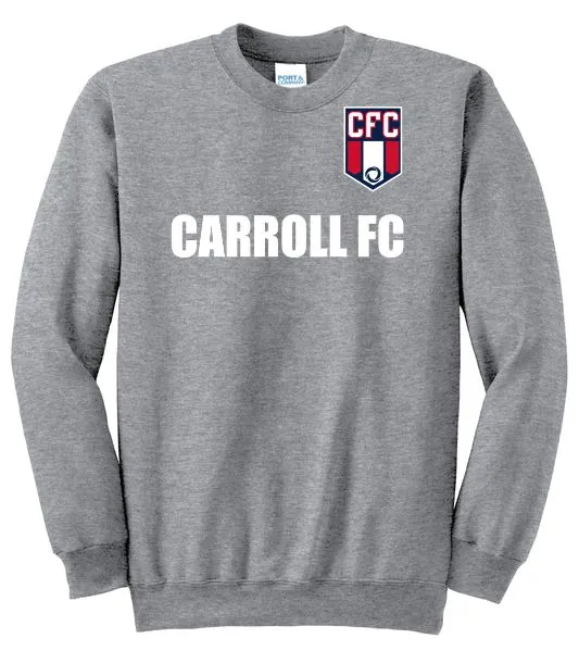 Carroll FC -Youth Essential Fleece Crewneck Sweatshirt