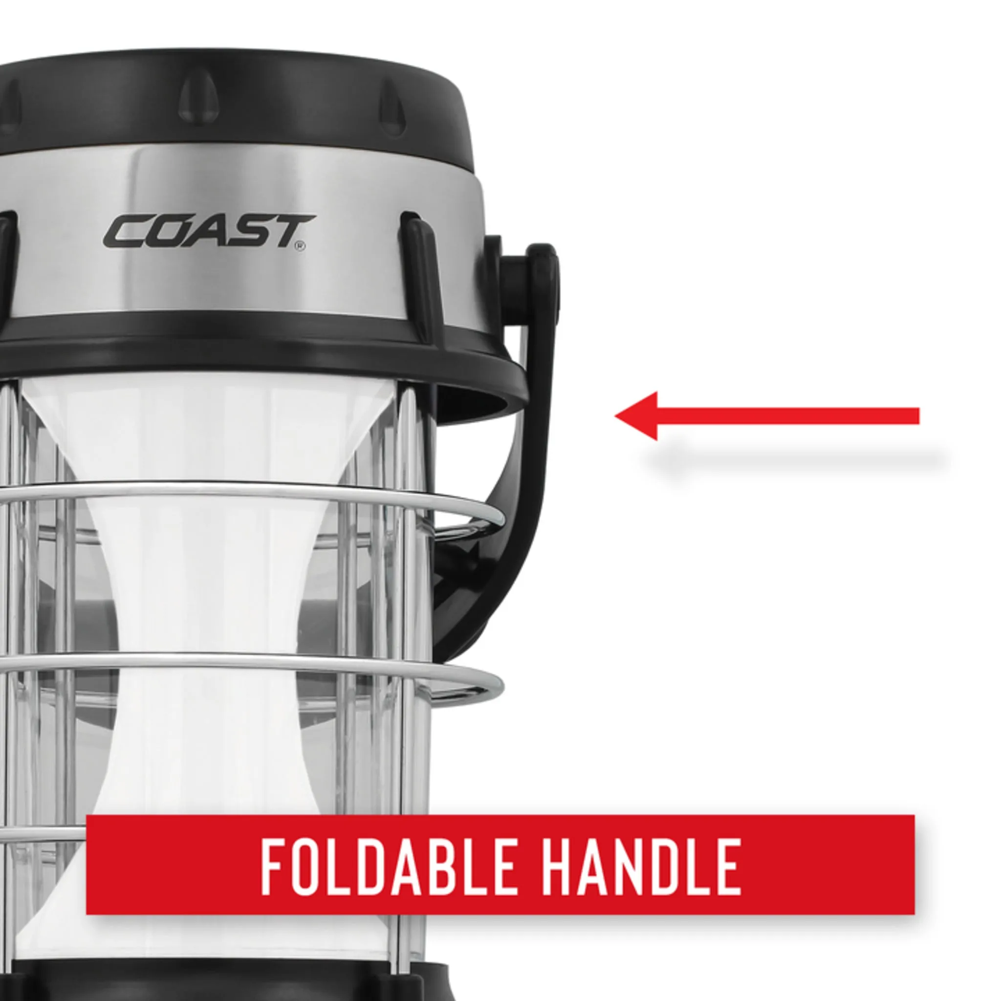 Coast® EAL17 Emergency Area Lantern - 460 Lumens, 4 Lighting Modes, 50-Hour Runtime, Weather Resistant, Perfect for Camping and Emergencies