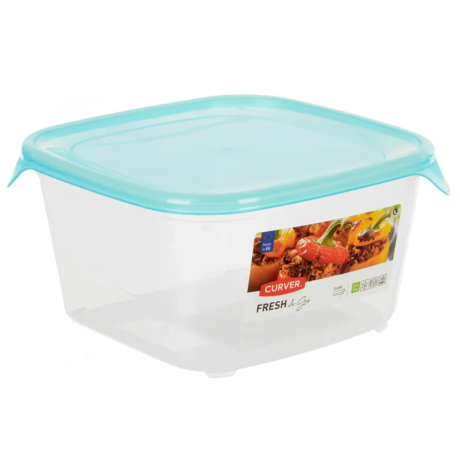Curver Square Food Storage Container Airtight Fresh & Go
