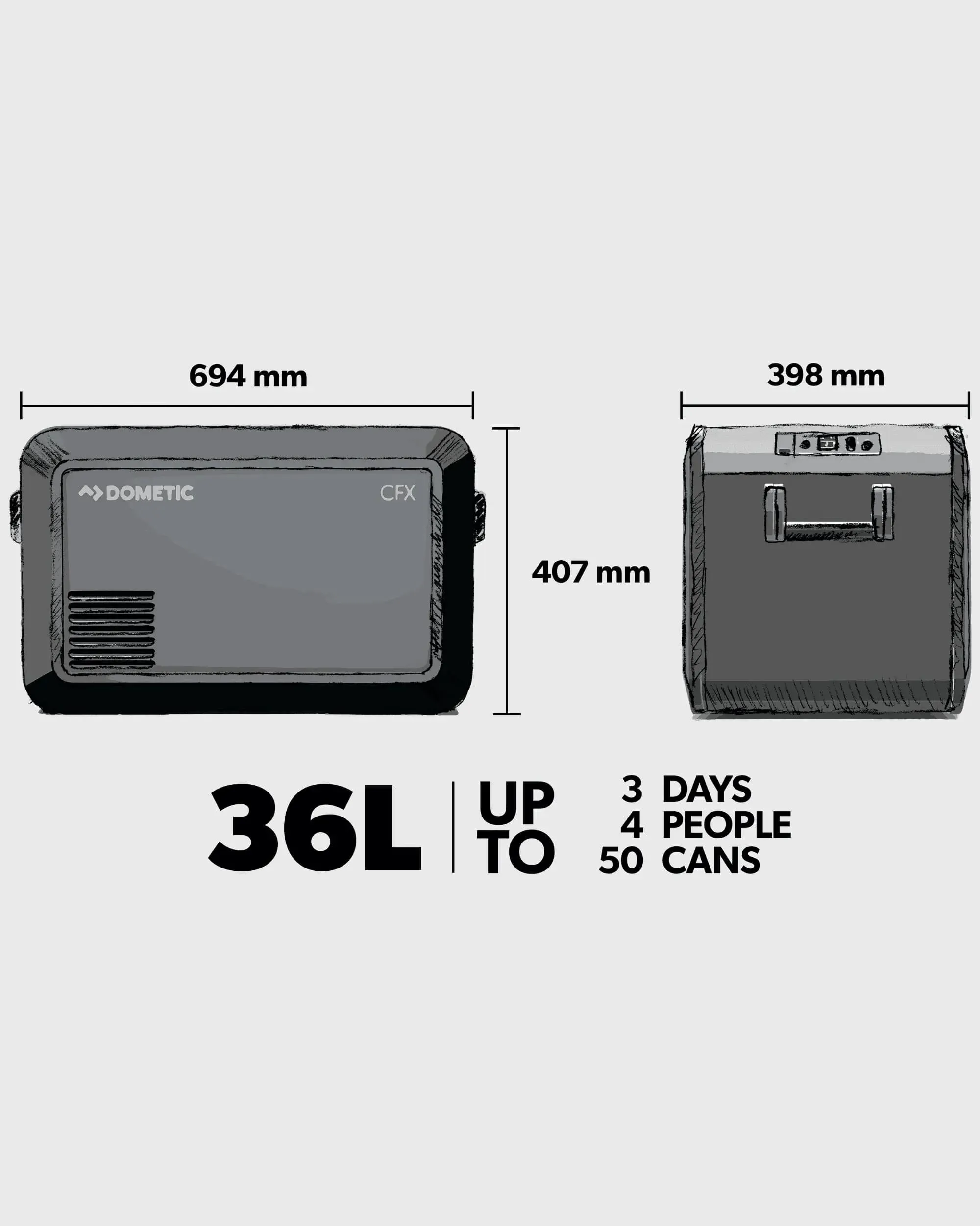 Dometic CFX3 35 - Slate/Mist