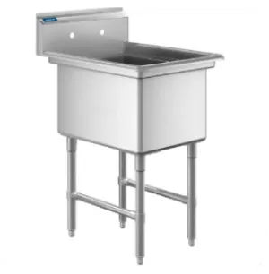 E-S1C181814-316 Enhanced 18"D x 18"W Sink, 1 Tub