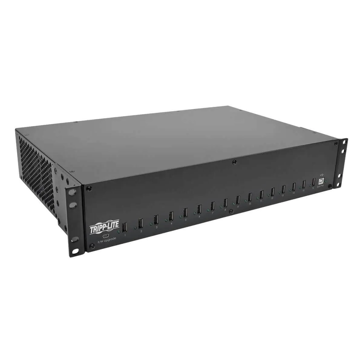 Eaton 16 Port Usb Charging Station With Syncing Usb Charger Output 2 U Rack Mount