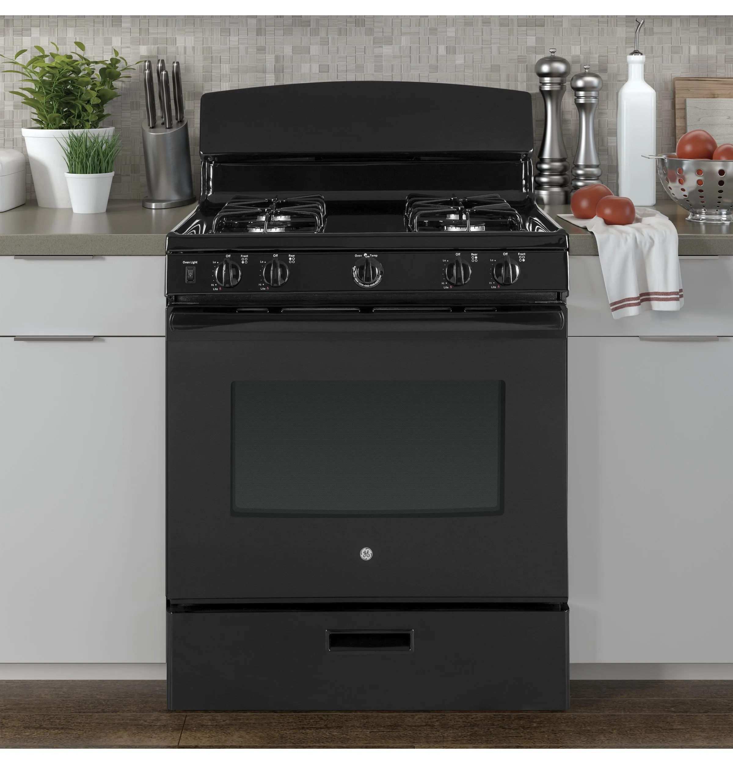 JGBS30DEKBB GE® 30" Free-Standing Gas Range