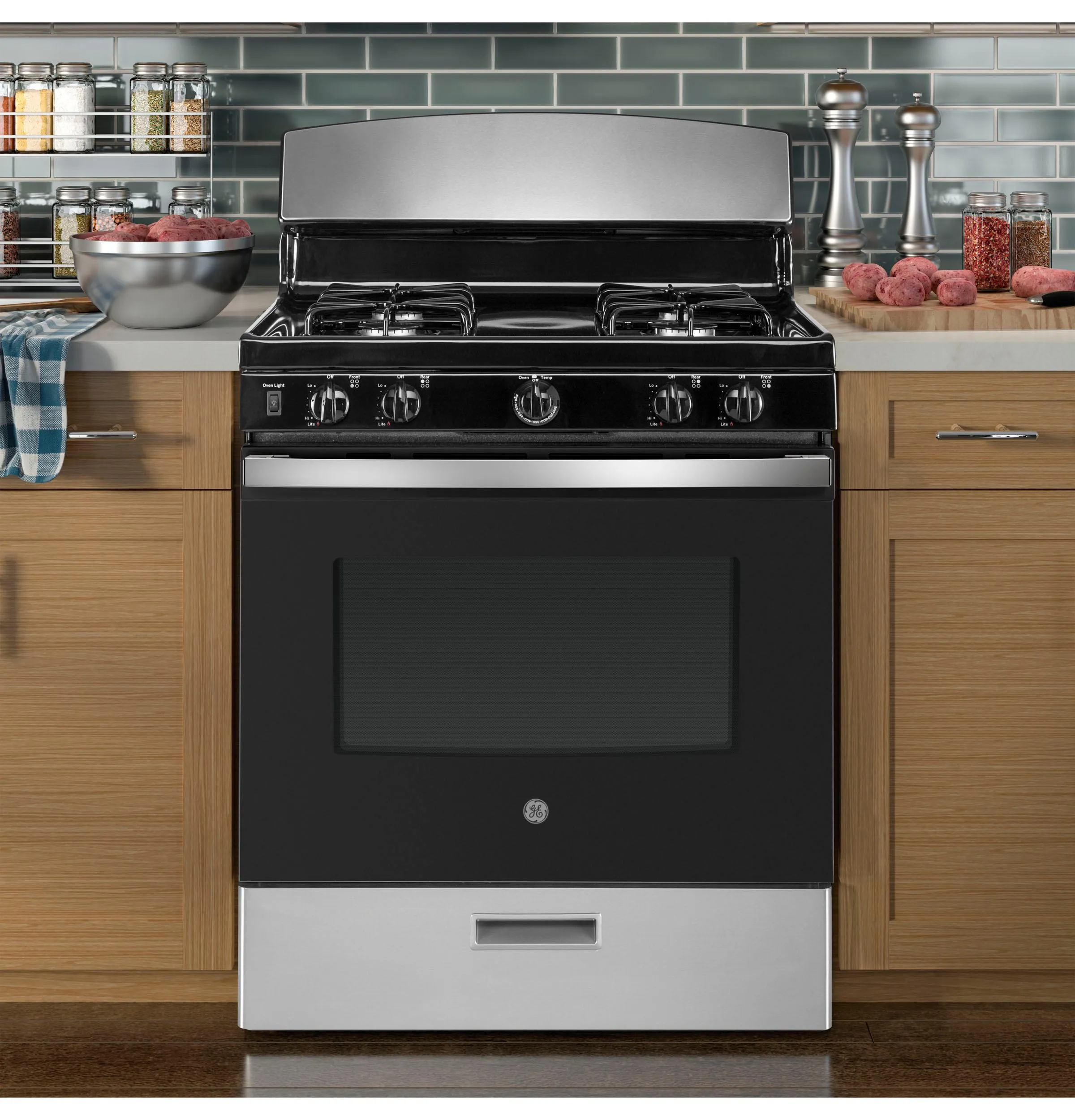JGBS30RETSS GE® 30" Free-Standing Gas Range