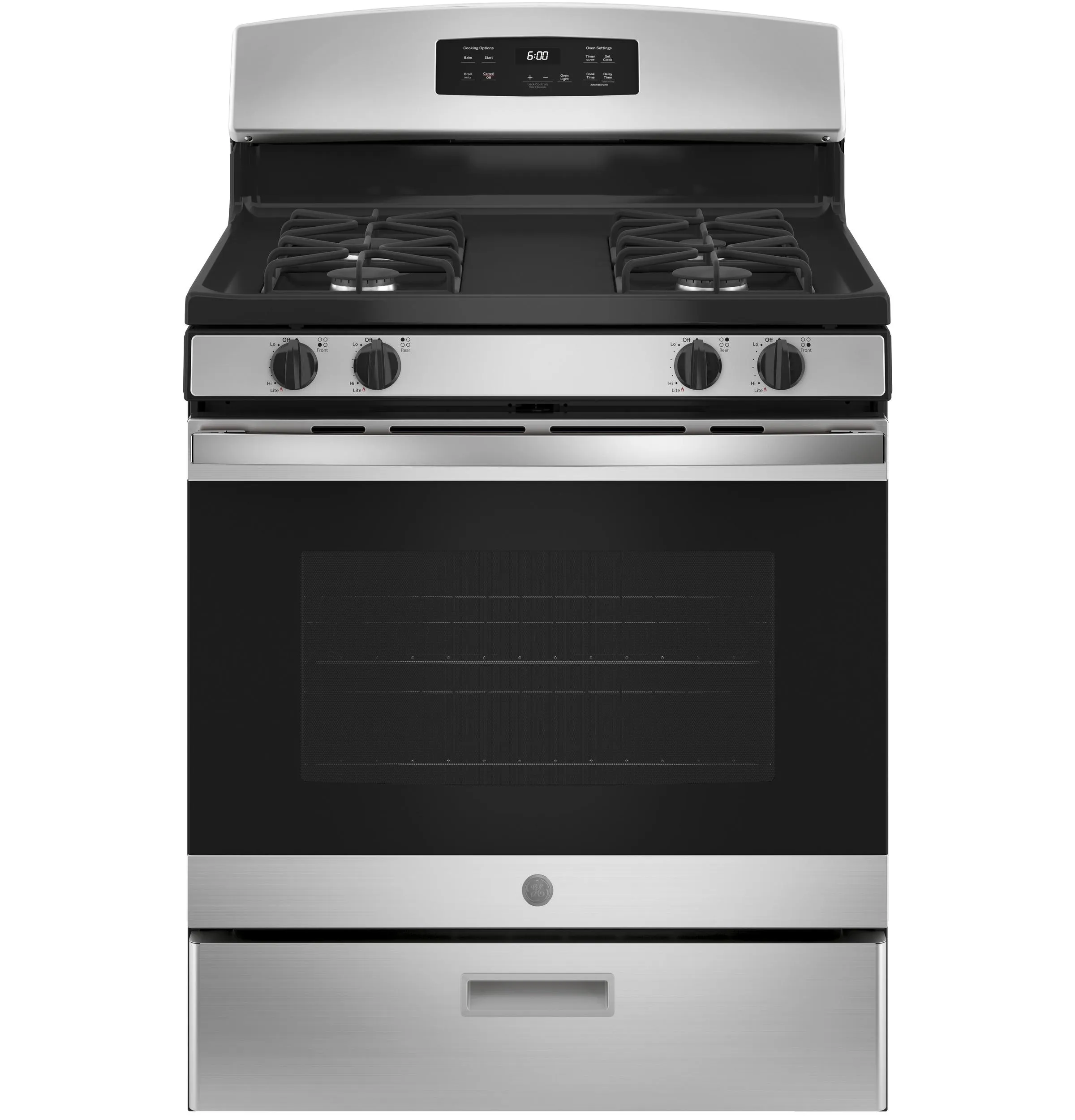 JGBS60REKSS GE® 30" Free-Standing Gas Range