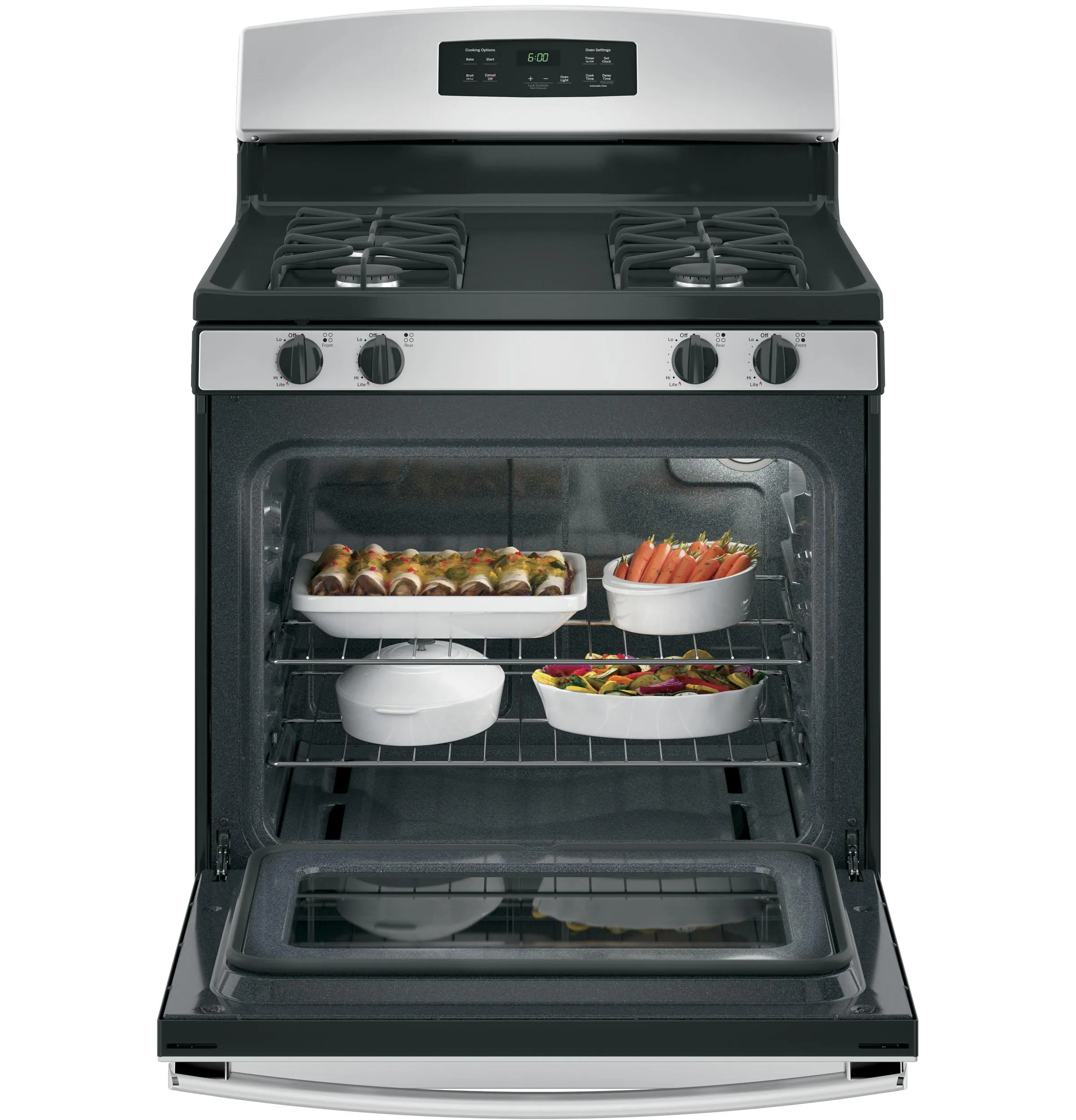 JGBS60REKSS GE® 30" Free-Standing Gas Range