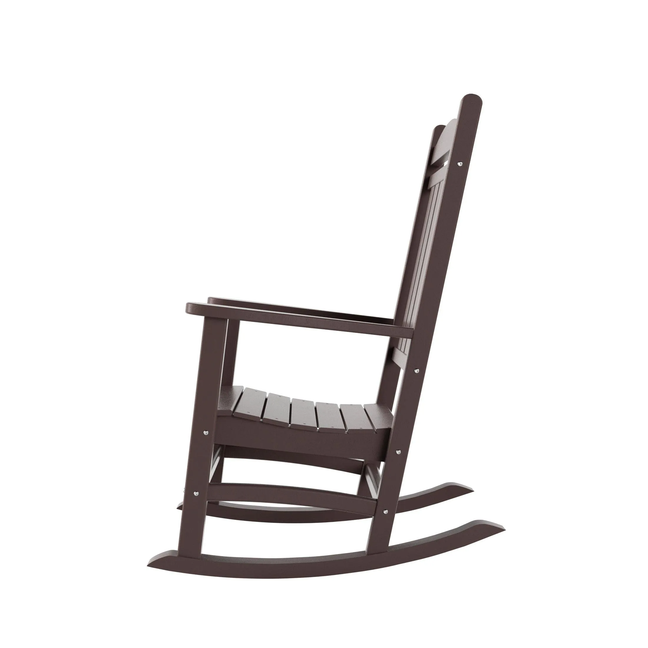 Lakehouse Classic Plastic Porch Rocking Chairs (Set of 4)