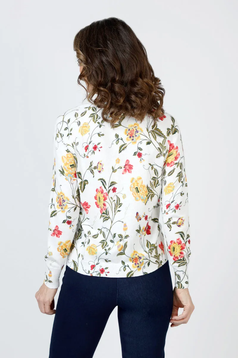 Lolo Luxe Floral Print Sweater
