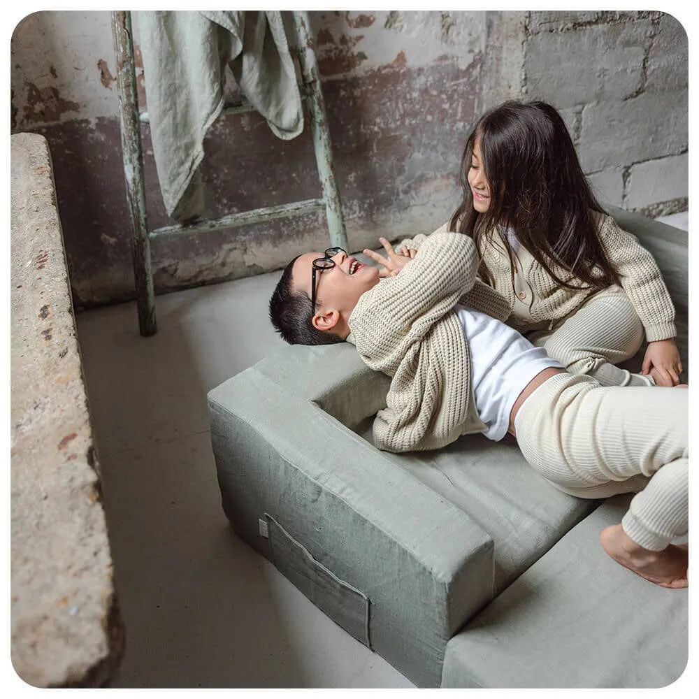 Maison Baba Baba Washed Linen Sofa Pale Pink