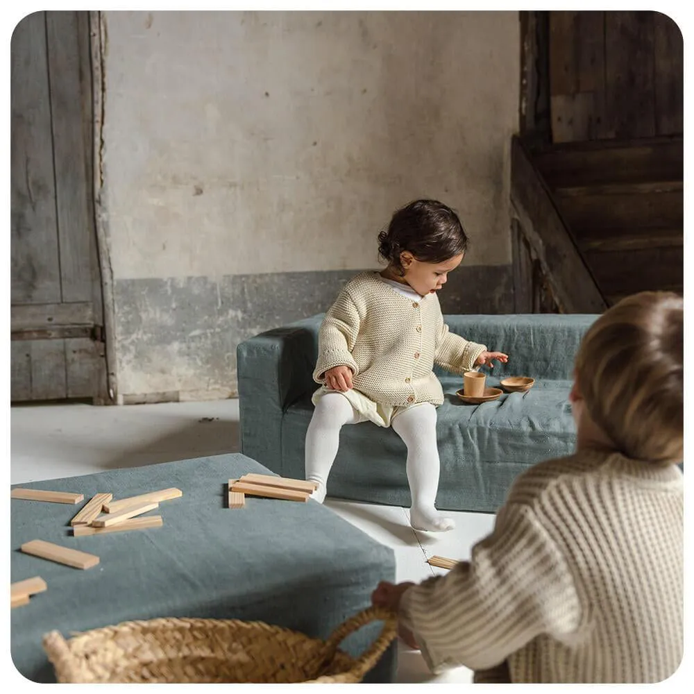 Maison Baba Baba Washed Linen Sofa Pale Pink