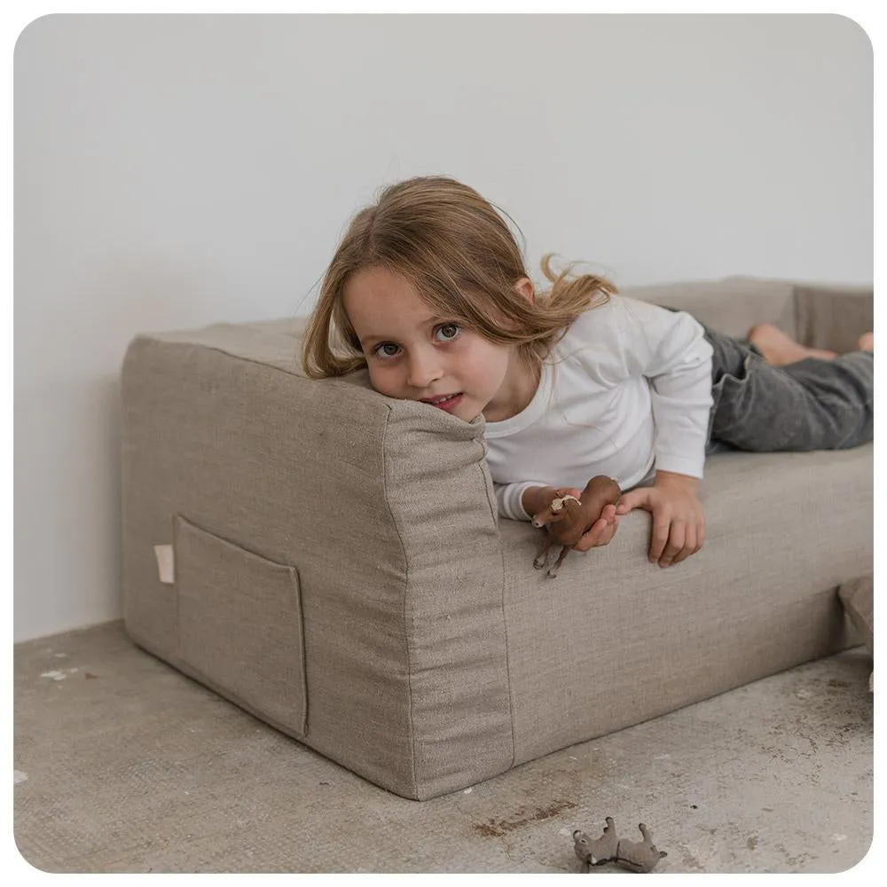 Maison Baba Baba Washed Linen Sofa Pale Pink
