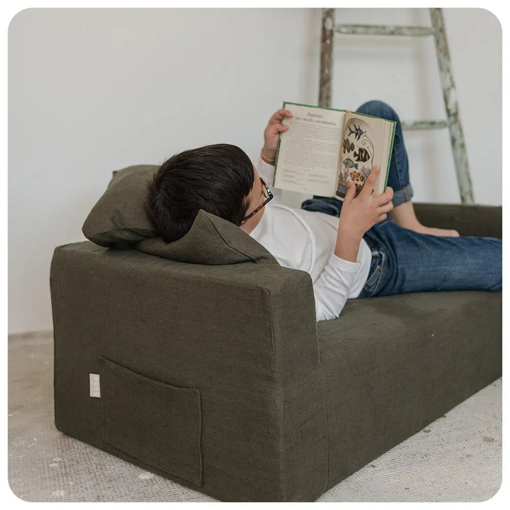 Maison Baba Baba Washed Linen Sofa Pale Pink