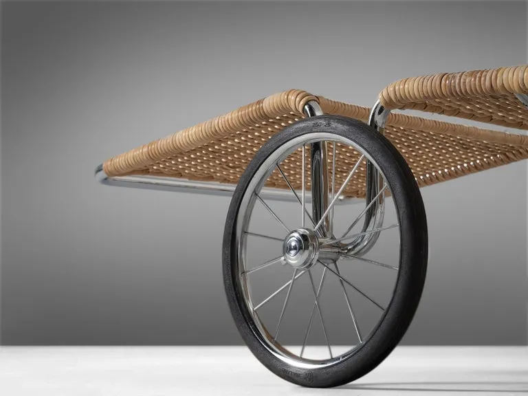 Marcel Breuer for Tecta 'The Mobile Manifesto' Chaise Longue in Cane Wicker