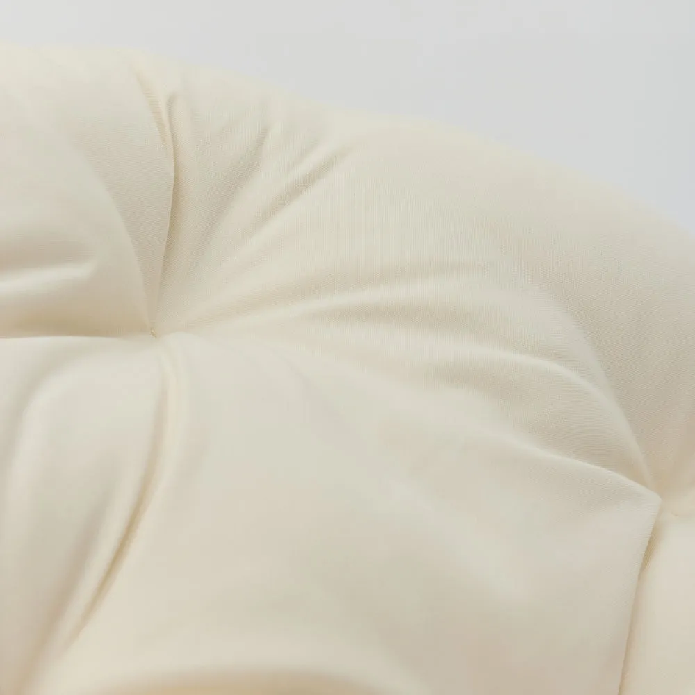 Monica Garden Papasan Moon Chair, Cream