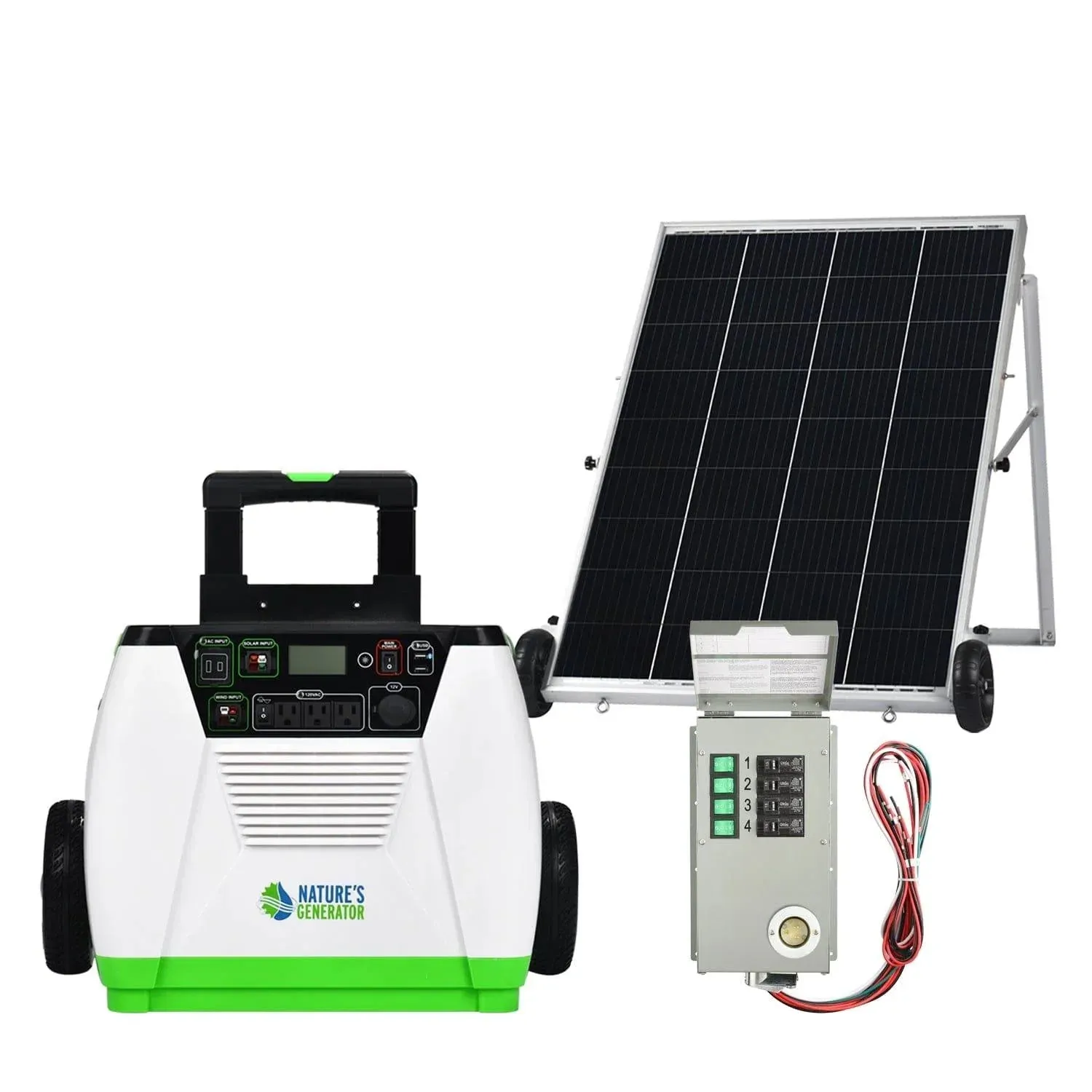 Nature's Generator 1800W Gold PE System Solar Power Transfer Kit