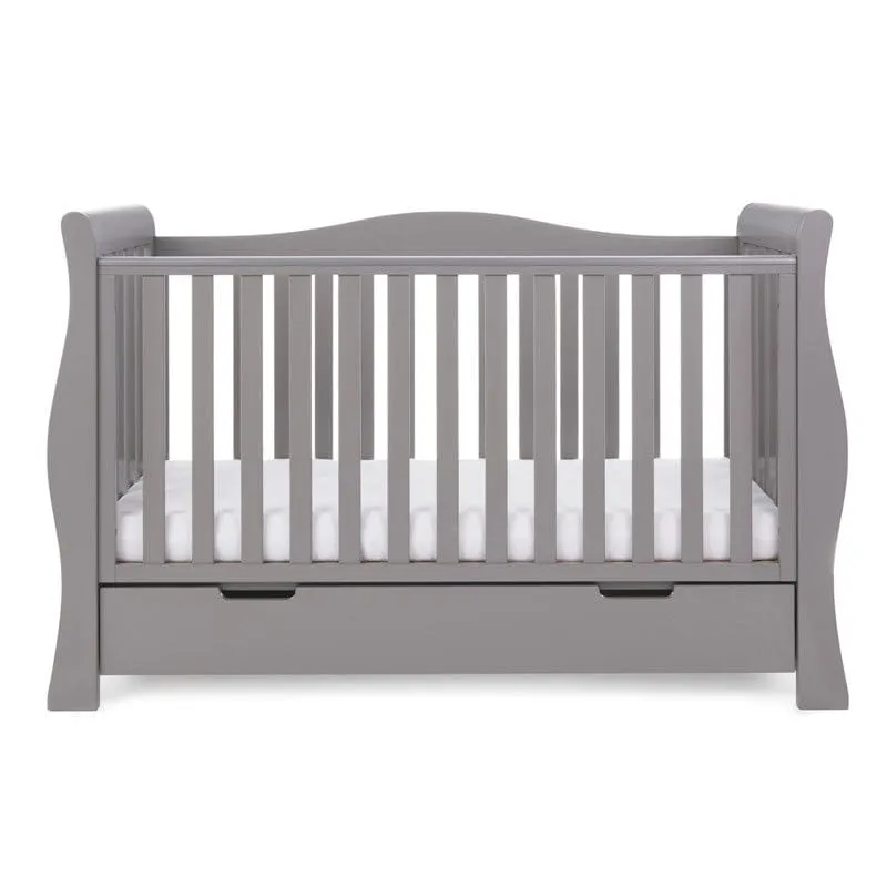 Obaby Stamford Luxe Sleigh Cot Bed - Direct Delivery