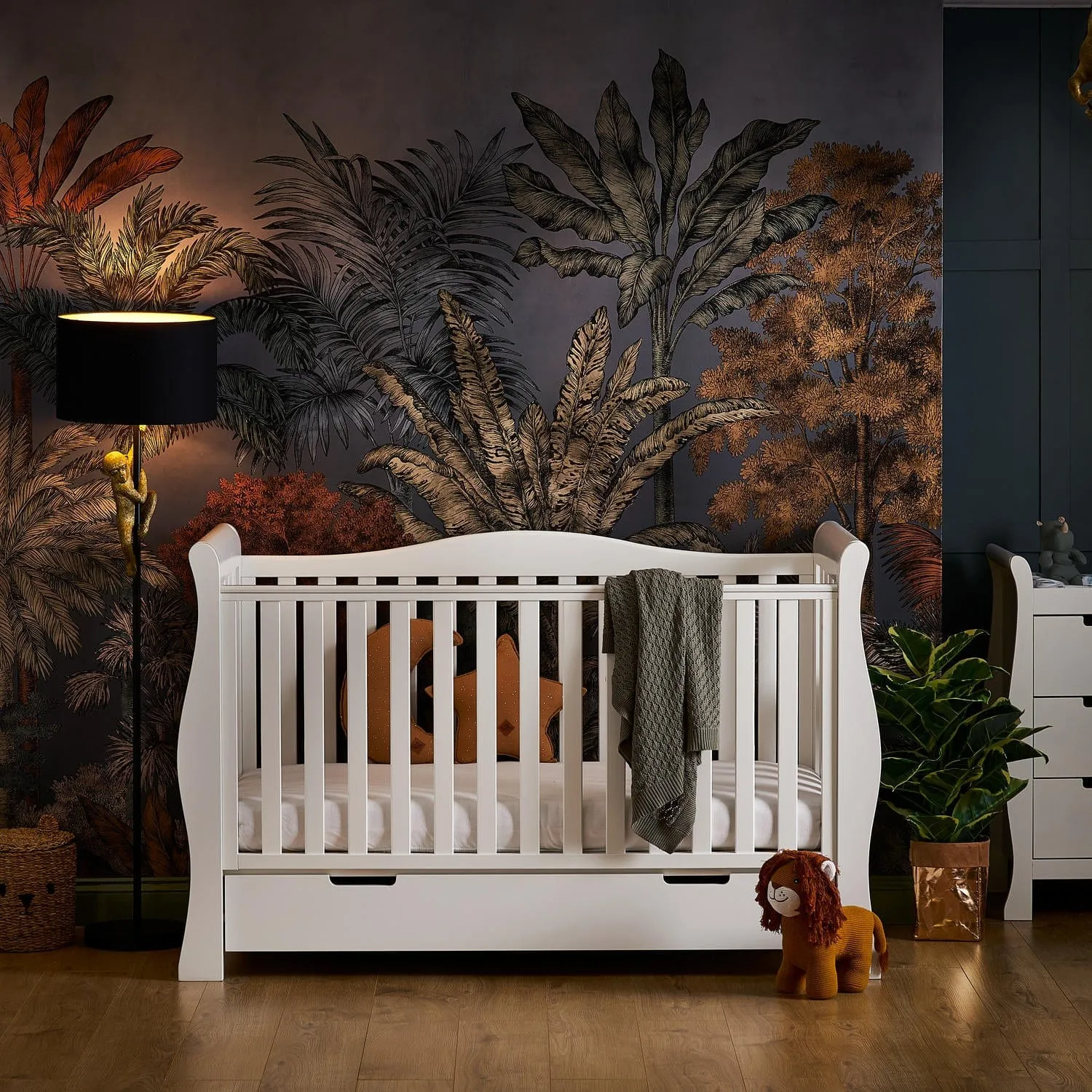 Obaby Stamford Luxe Sleigh Cot Bed - Direct Delivery