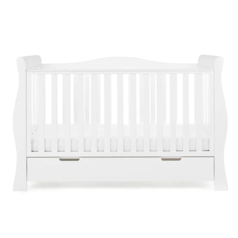Obaby Stamford Luxe Sleigh Cot Bed - Direct Delivery
