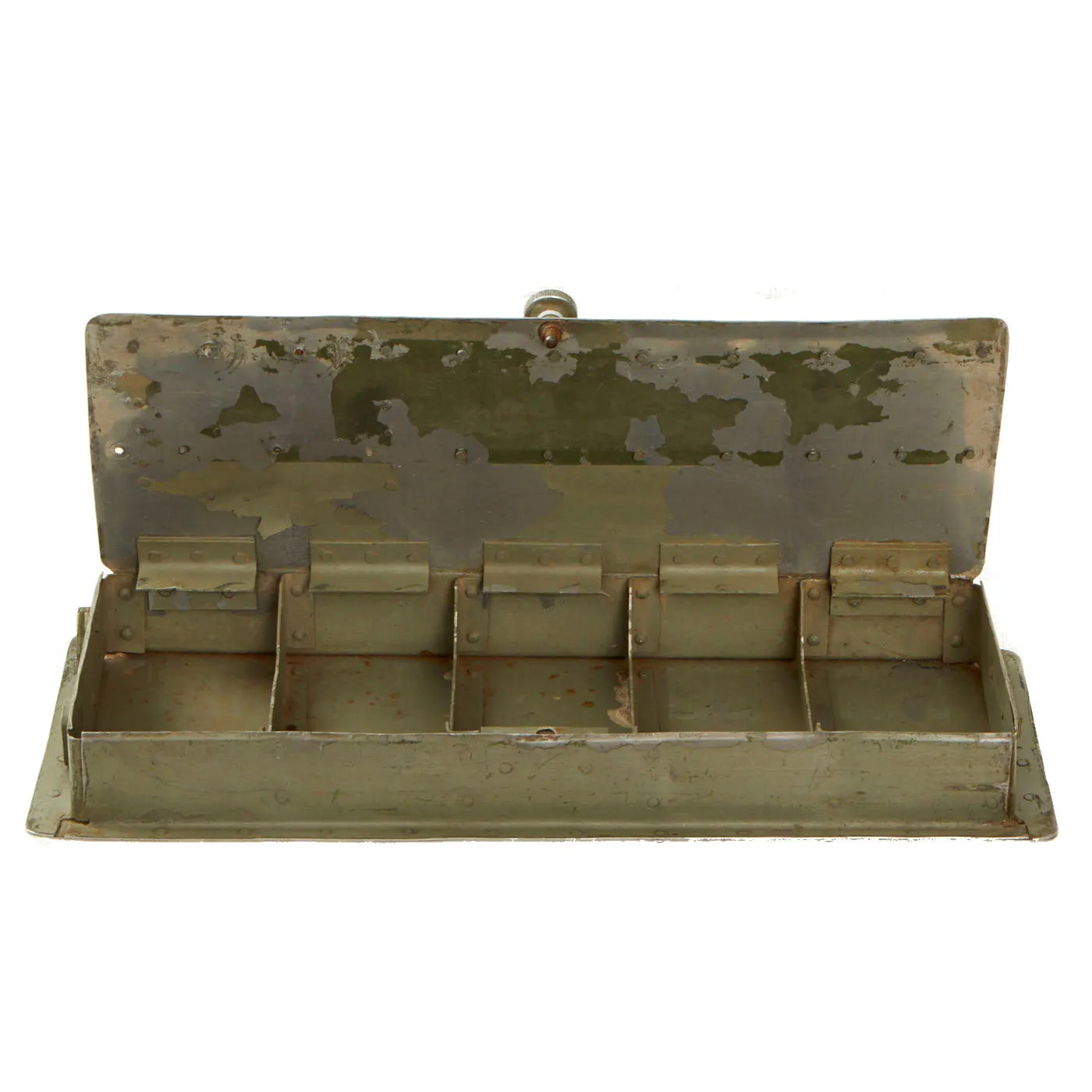 Original German WWII Luftwaffe Aircraft Emergency Flare Signal Cartridge Aluminum Dispenser - Notwurf Signalpatronen