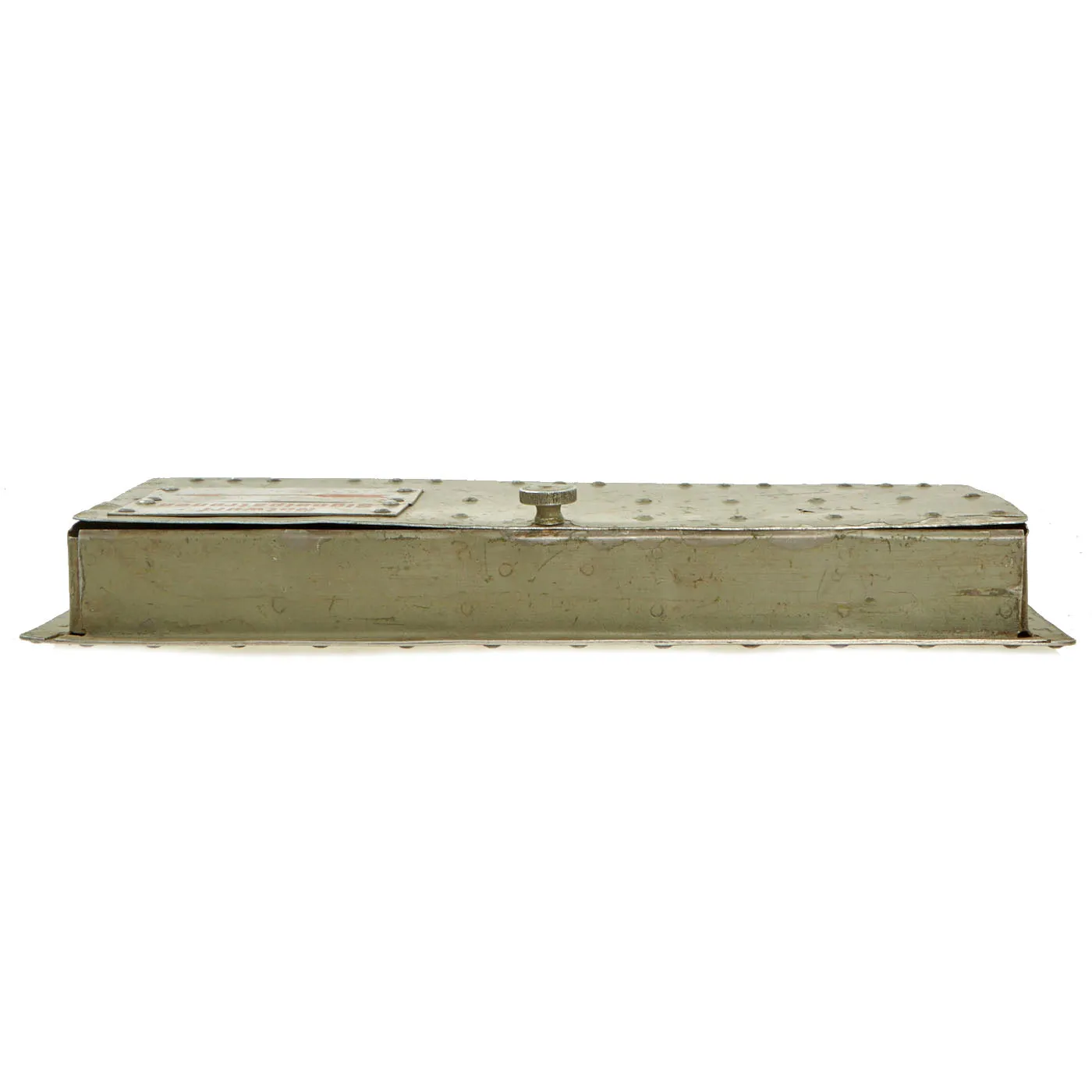 Original German WWII Luftwaffe Aircraft Emergency Flare Signal Cartridge Aluminum Dispenser - Notwurf Signalpatronen