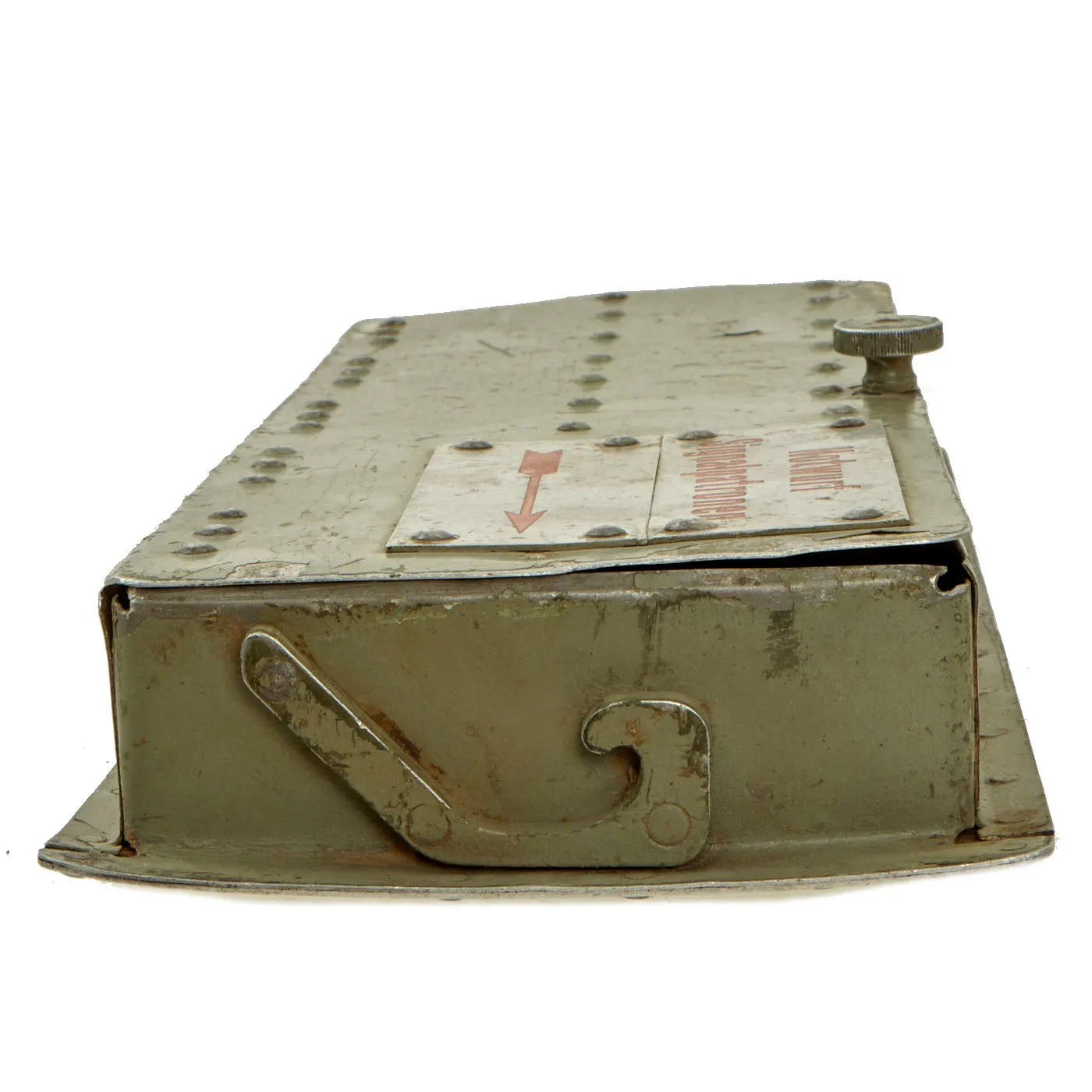 Original German WWII Luftwaffe Aircraft Emergency Flare Signal Cartridge Aluminum Dispenser - Notwurf Signalpatronen