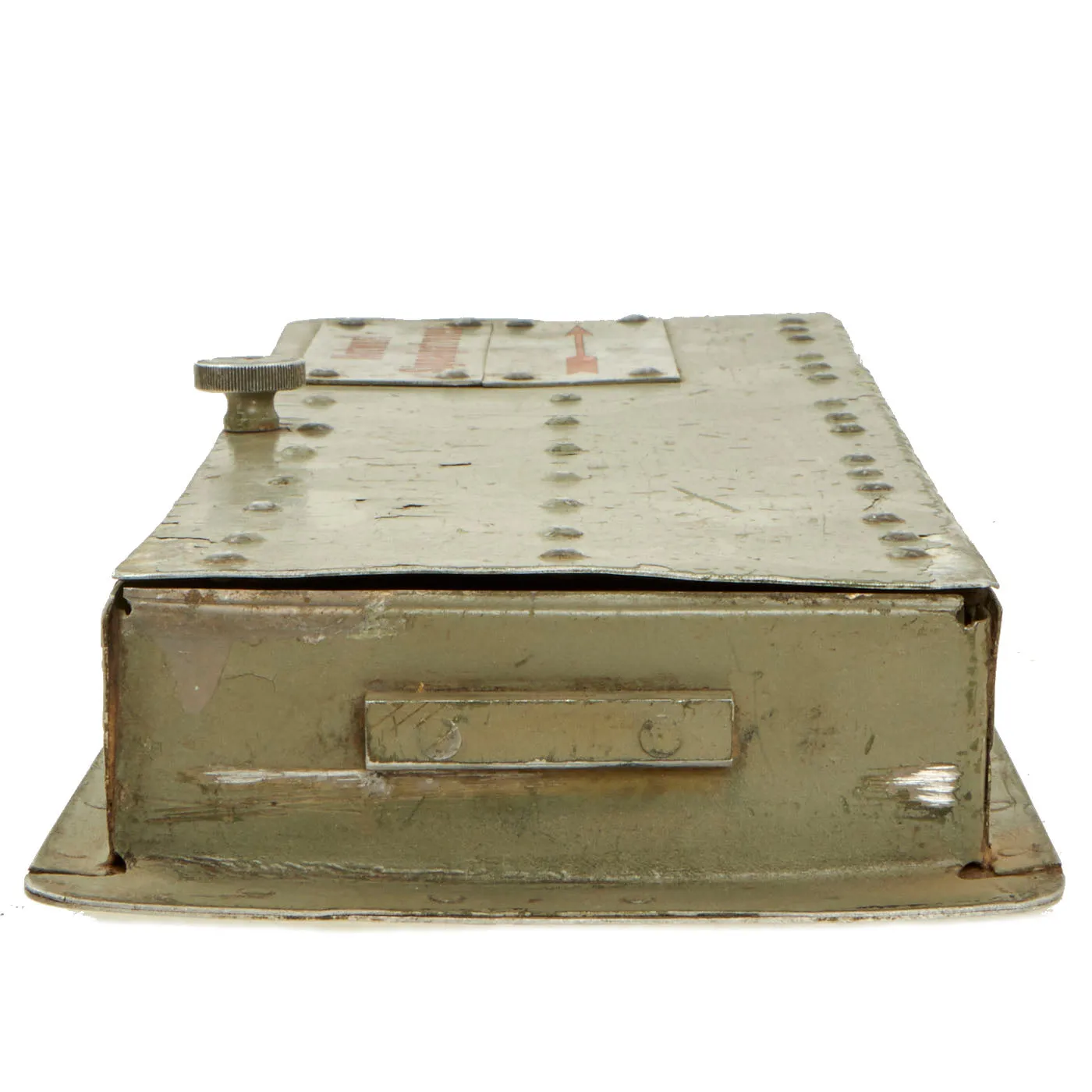 Original German WWII Luftwaffe Aircraft Emergency Flare Signal Cartridge Aluminum Dispenser - Notwurf Signalpatronen