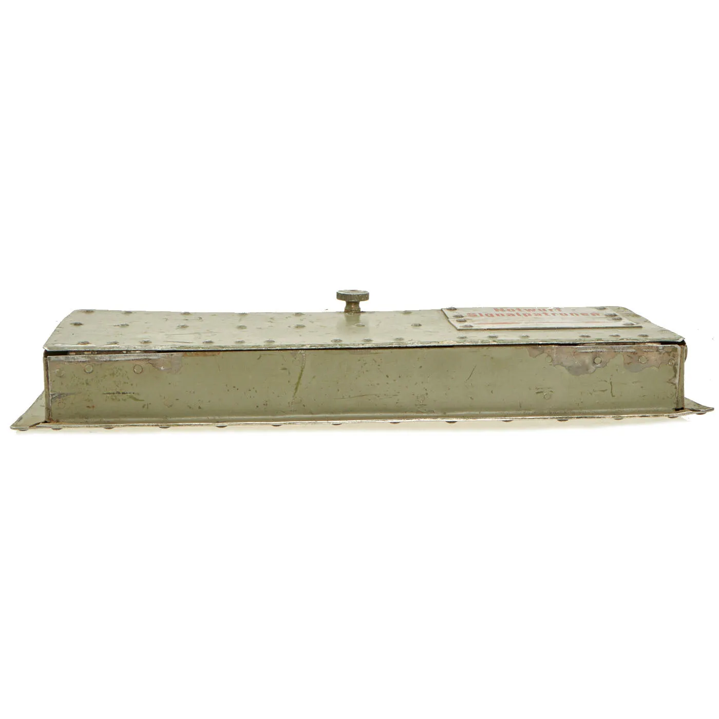 Original German WWII Luftwaffe Aircraft Emergency Flare Signal Cartridge Aluminum Dispenser - Notwurf Signalpatronen
