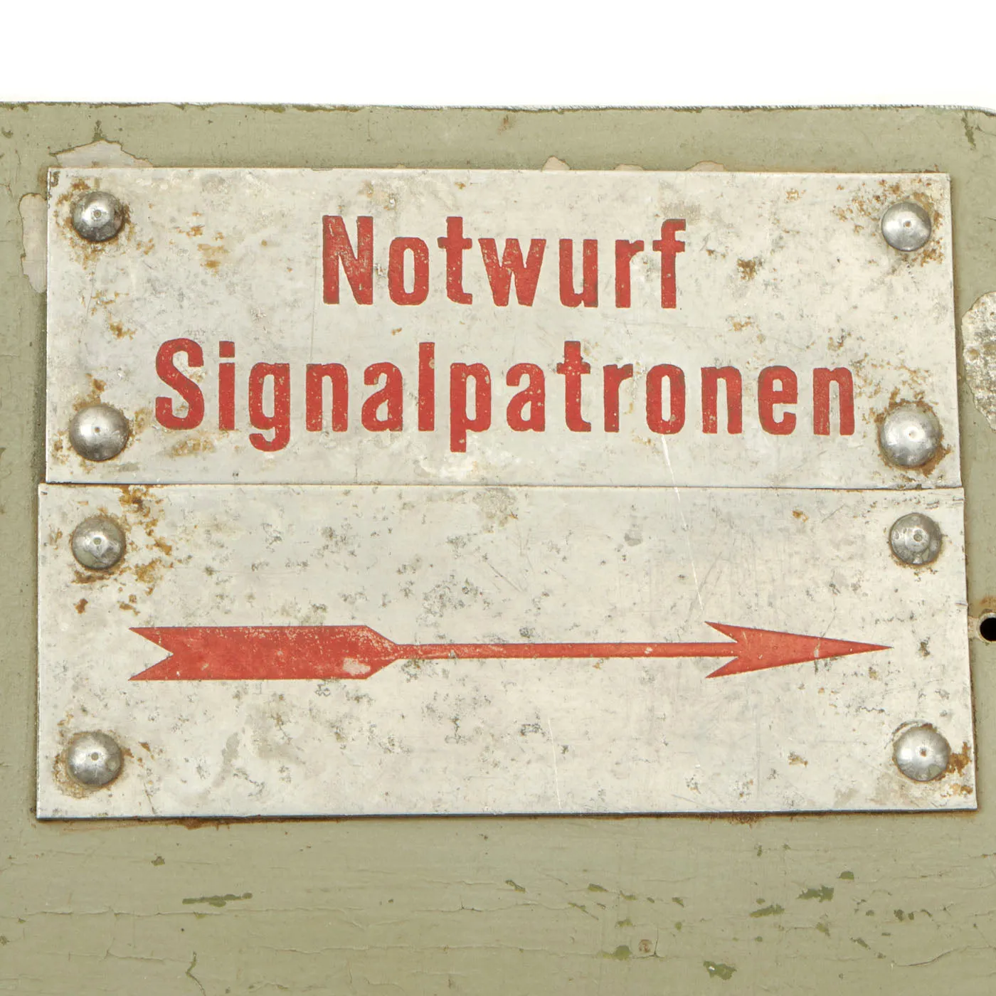 Original German WWII Luftwaffe Aircraft Emergency Flare Signal Cartridge Aluminum Dispenser - Notwurf Signalpatronen