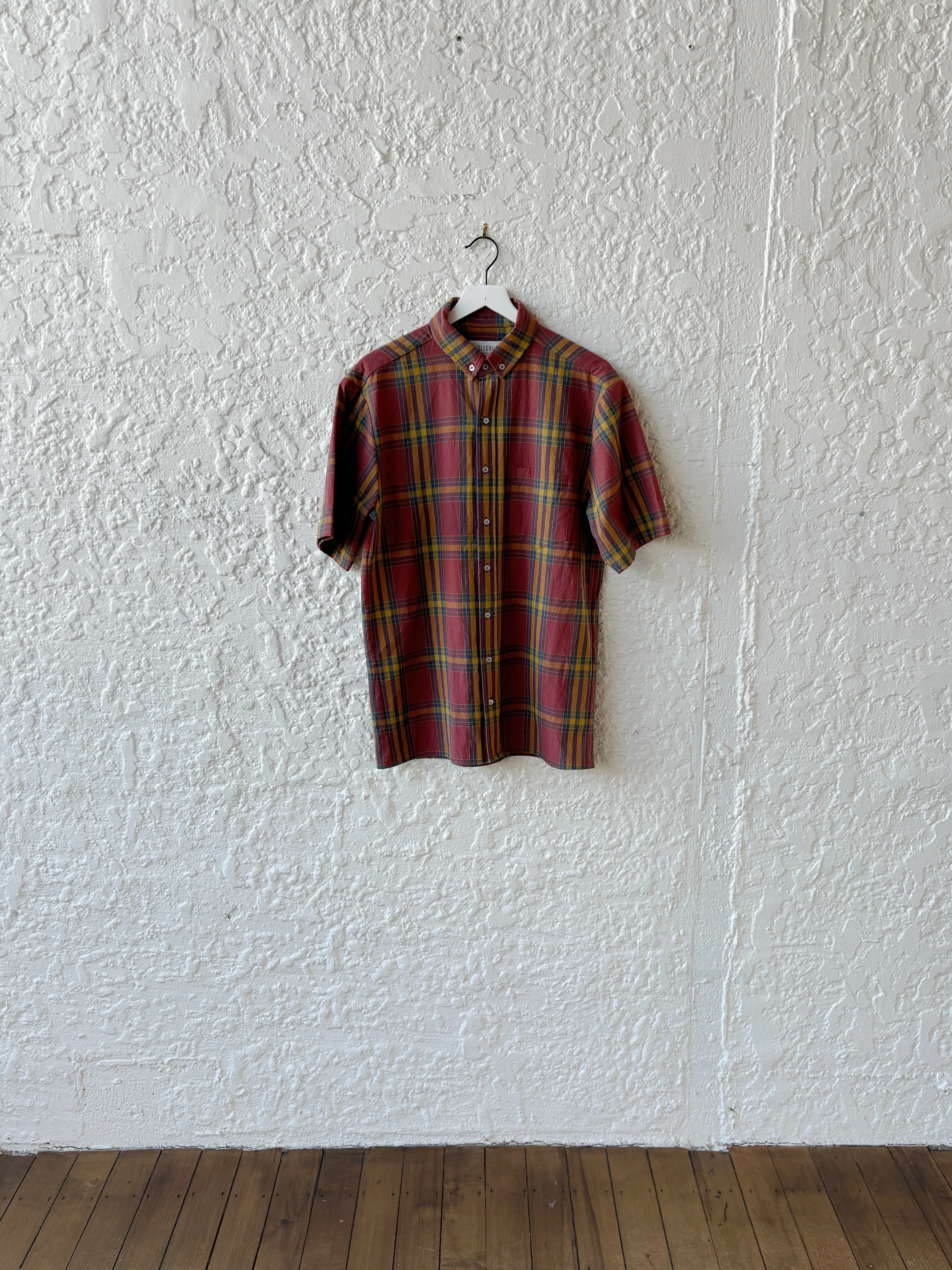 Outer Banks SS Check Shirt - Red Check