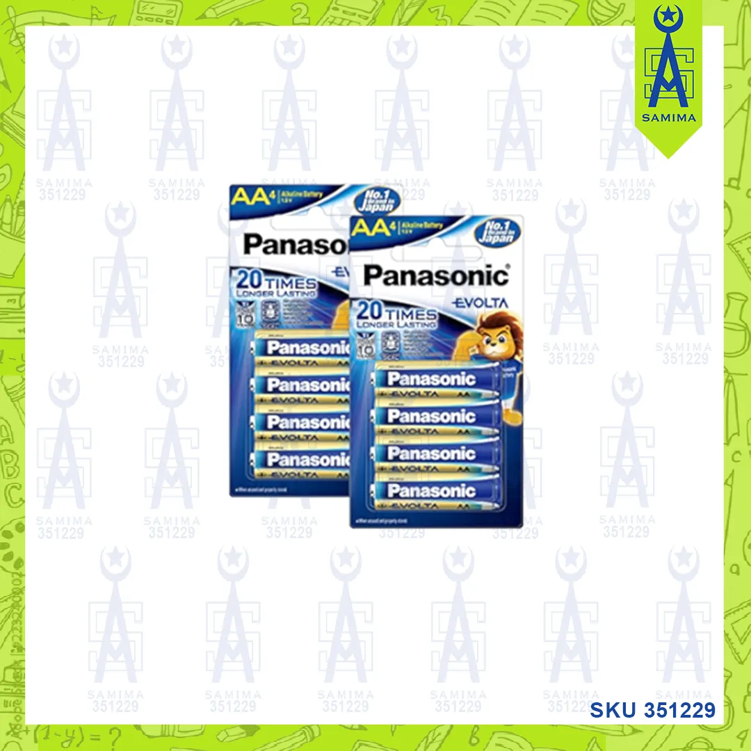 PANASONIC AA  EVOLTA BATTERY 4'S / CARD