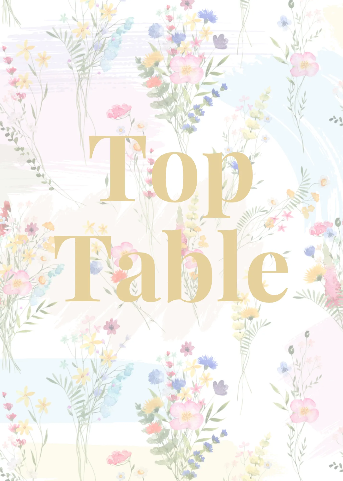 Pastels Table Numbers