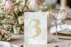 Pastels Table Numbers
