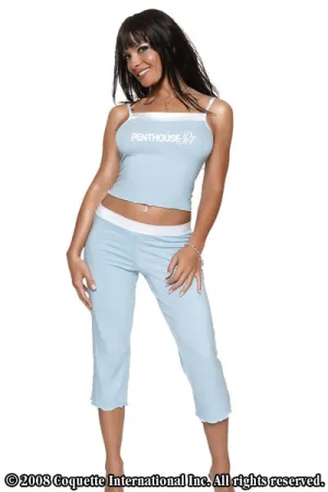 Penthouse Jersey Tank Top & Capris Pant
