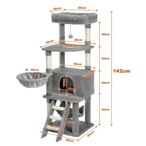 Pet Cats Tree House Condo Perch Entertainment Playground Stable