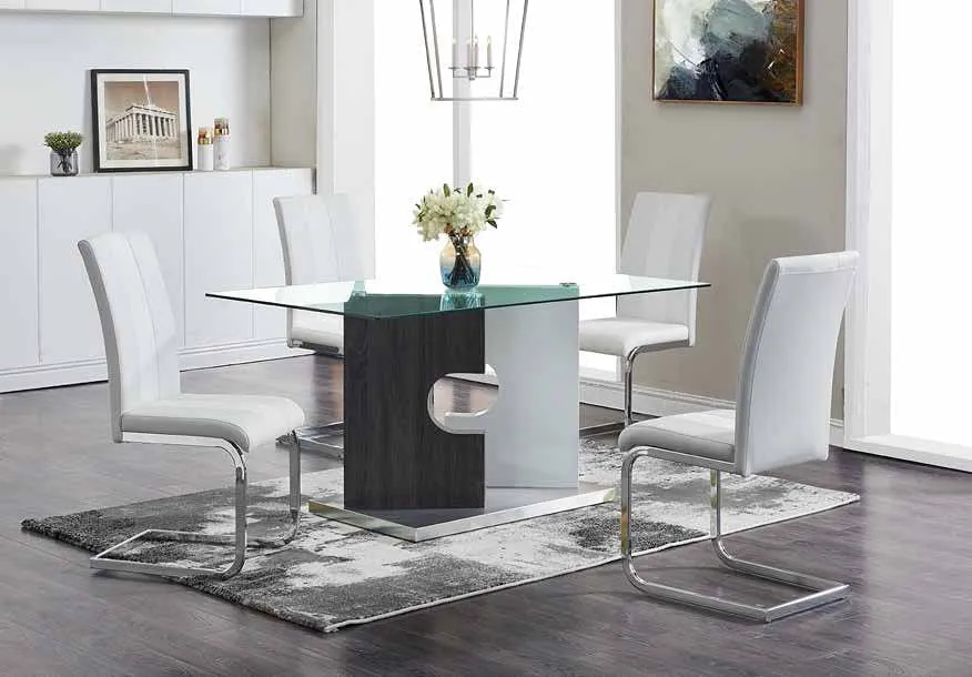 Pinellas White Dining Room Set