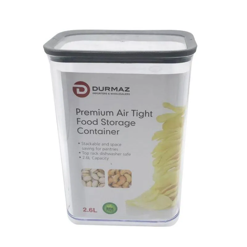 Plastic Airtight Food Storage Container - 2.6L
