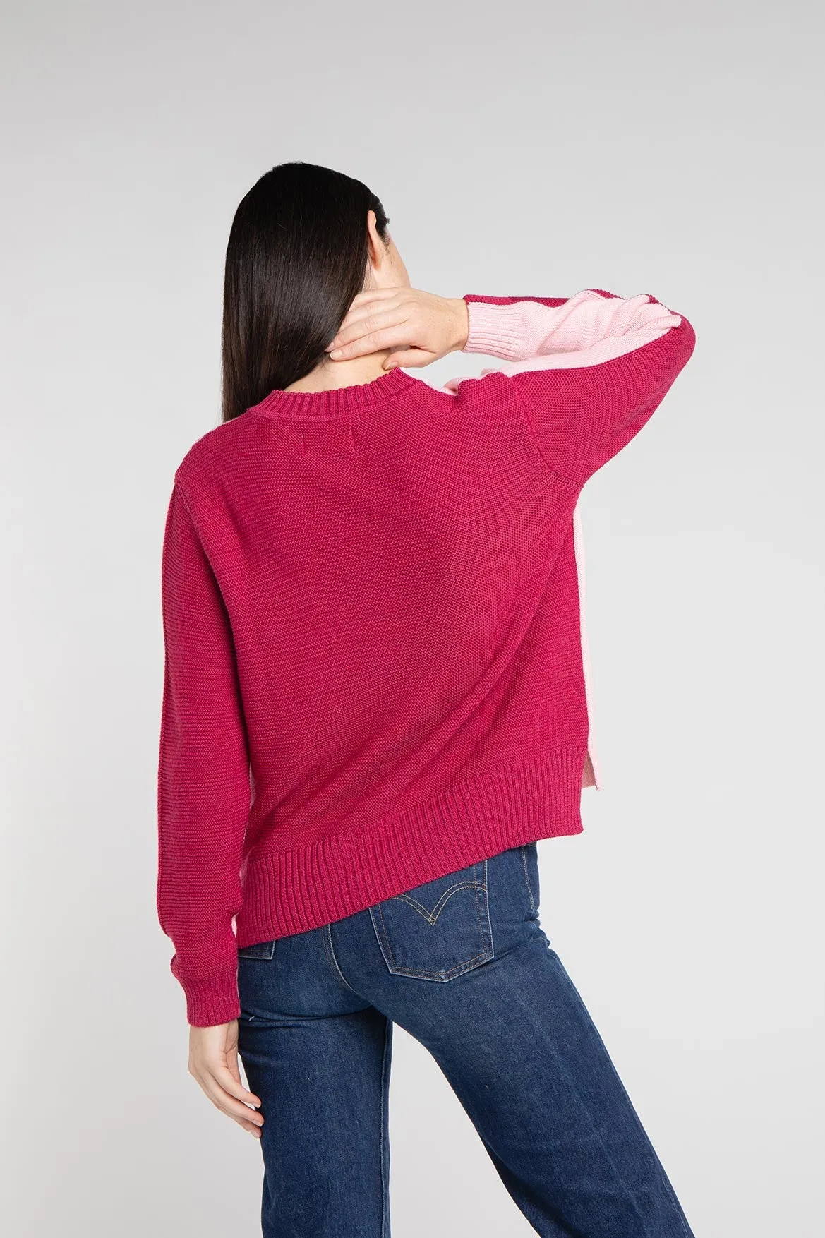 Pull Jean-Pierre framboise